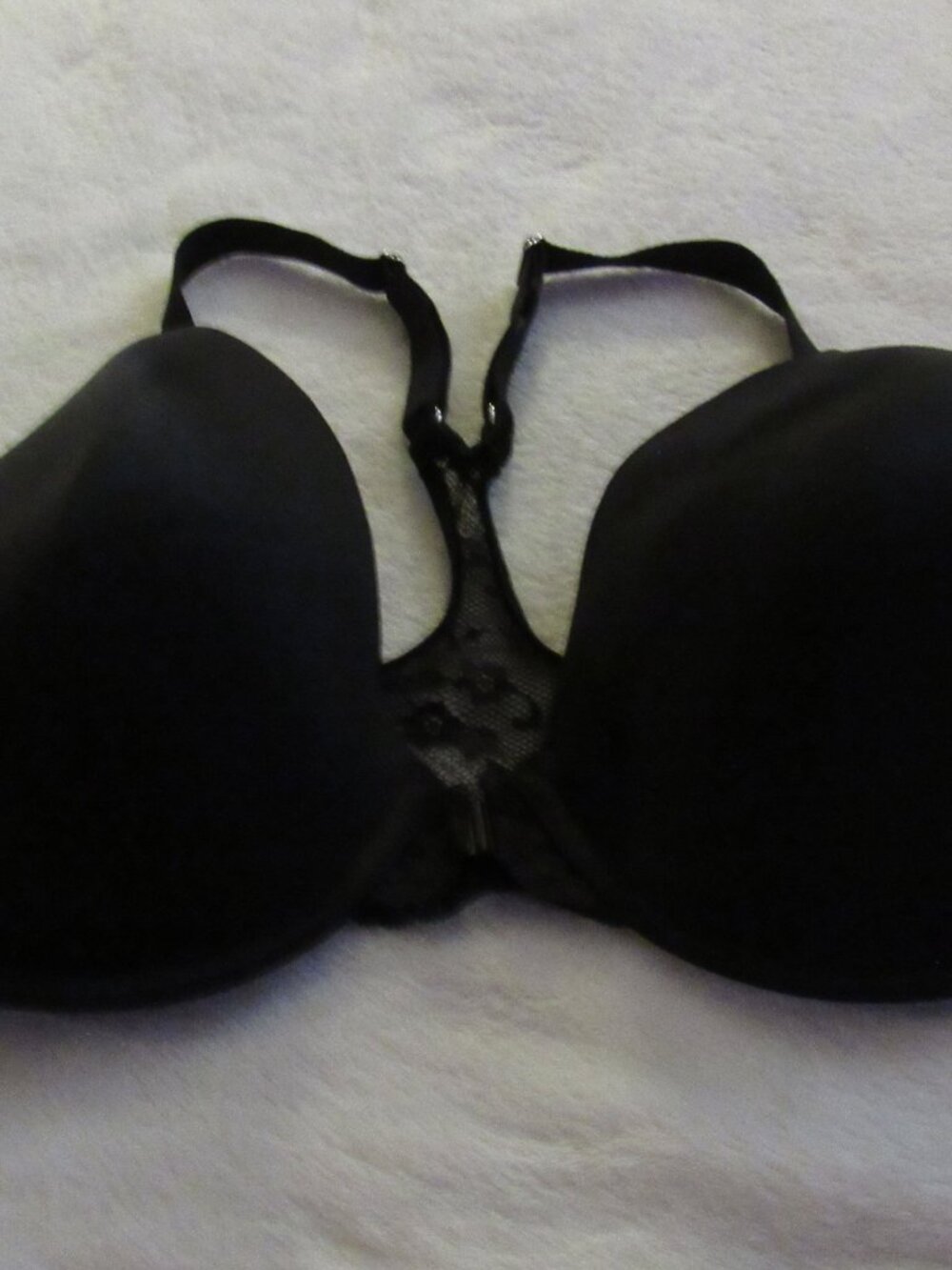 Maidenform Black Fab Fit Full Figure Bra 40DD USED